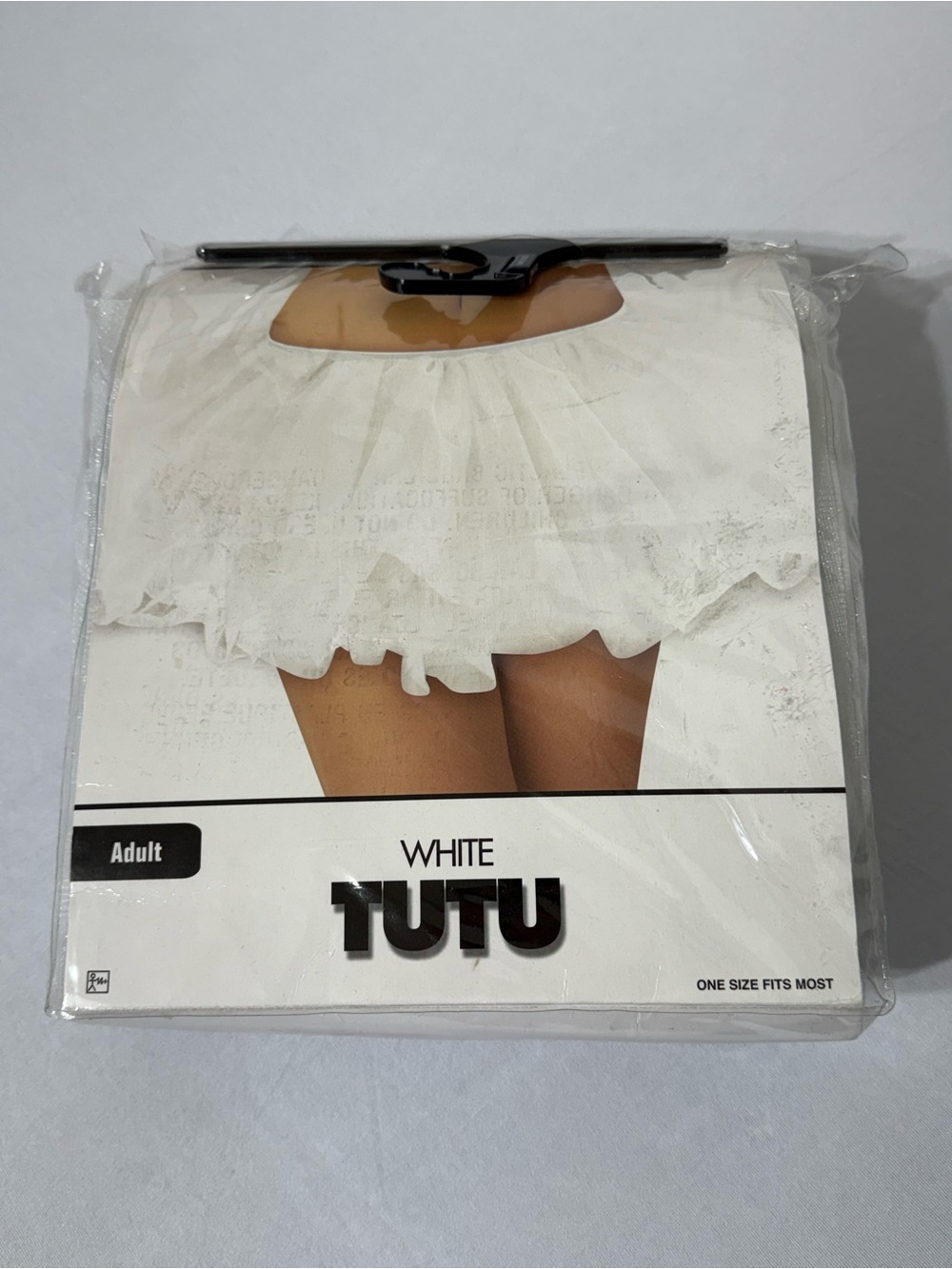 Adult White Tutu Halloween Dress Up Costume One Size